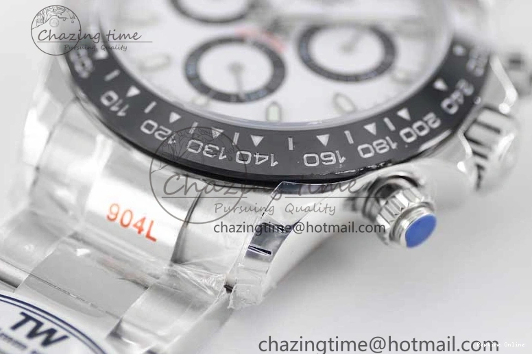 0120 ModernLook Daytona 116500 SS TWF 1:1 Best Edition 904L Steel White Dial on SS Bracelet A 2408